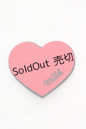 画像: MILK / フェルトハートバレッタ  アカ O-26-03-12-017-ML-ZA-OW-ZT0314J