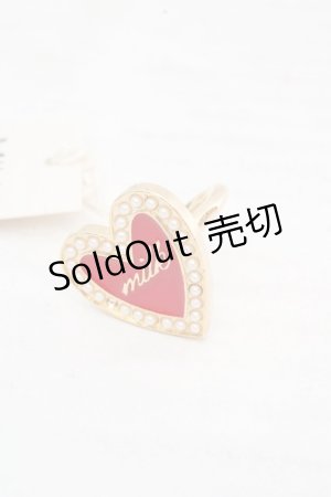 画像: MILK / ハートリング 9号 ゴールド×レッド O-26-03-12-018-ML-AC-OW-ZT649-F004
