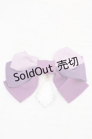 画像: Enchantlic Enchantilly / クリアモチーフリボンブローチ  ラベンダー O-26-03-12-022-LO-AC-OW-OS