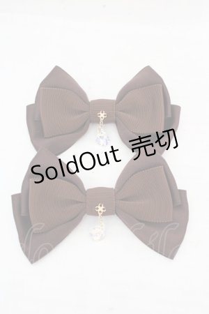 画像: Enchantlic Enchantilly / ブローチ2個セット  しずくモチーフ・ブラウン O-26-03-12-026-LO-AC-OW-OS