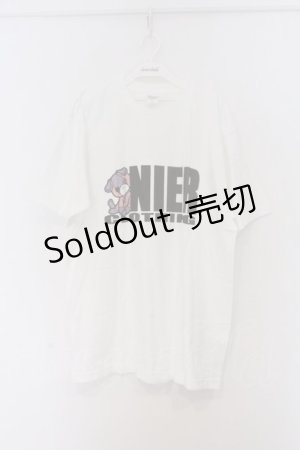 画像: NieR Clothing / プリントTシャツ XL ホワイト×ちゃむちゃむ O-26-03-13-032-PU-TS-OW-OS
