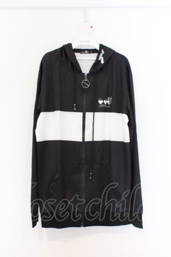 画像1: NieR Clothing / 転写ZIPパーカー F ブラック×NieRちゃんバックプリント O-26-03-13-035-PU-TO-OW-OS (1)