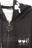 画像2: NieR Clothing / 転写ZIPパーカー F ブラック×NieRちゃんバックプリント O-26-03-13-035-PU-TO-OW-OS (2)