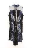 画像4: Qutie Frash / 後ろロングチャイナベスト  ネイビー×シルバー O-26-03-13-003-QU-TO-OW-OS (4)