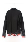 画像3: NieR Clothing / 胸ポケットハーフZIPプルオーバー F ブラック×アーガイル O-26-03-13-047-PU-TO-OW-OS (3)