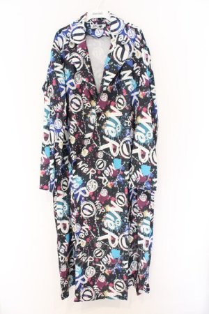 画像: NieR Clothing / SUPER LONG COAT　コート F ブラックペイント O-26-03-13-049-PU-CO-OW-OS