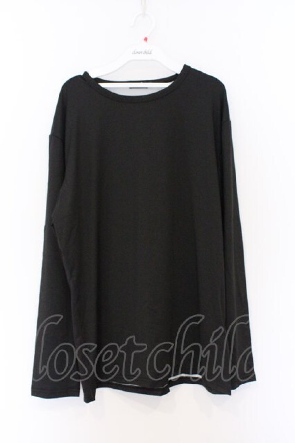 画像1: NieR Clothing / 総柄転写カットソー F ブラック×擬人化バックプリント O-26-03-13-058-PU-TO-OW-OS (1)