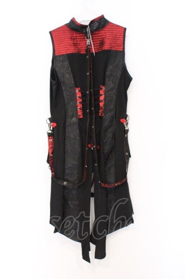 画像4: Qutie Frash / 後ろロングチャイナベスト  レッド O-26-03-13-004-QU-TO-OW-OS (4)