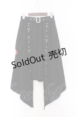 画像: NieR Clothing / Dカン&ハトメ付きASYMMETRY SKIRT　スカート F ブラック O-26-03-13-059-PU-SK-OW-OS
