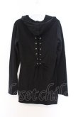 画像3: NieR Clothing / バックレースアップパーカー F ブラック O-26-03-13-063-PU-TO-OW-OS (3)