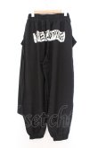 画像3: NieR Clothing / バックプリントパンツ A ブラック×ロゴ O-26-03-13-064-PU-PA-OW-OS (3)