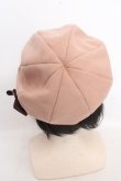 画像3: axes femme / 巻きバラリボンブローチ付きベレー 57.5cm キャメル O-26-03-13-1042-AX-AC-OW-OS (3)