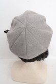 画像3: axes femme / 巻きバラリボンブローチ付きベレー 57.5cm グレー O-26-03-13-1043-AX-AC-OW-OS (3)
