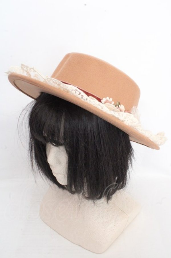 画像1: axes femme / クラシカルガーデンカンカン帽 57cm ベージュ O-26-03-13-1044-AX-AC-OW-OS (1)