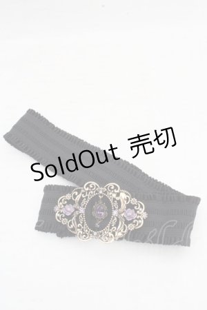 画像: axes femme / 誕生石モチーフゴムベルト  アメジスト O-26-03-13-1014-AX-ZA-OW-OS