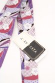 画像2: AXES-X / ＭＩＸ柄ネクタイ  パープル O-26-03-13-1015-LO-ZA-OW-OS (2)