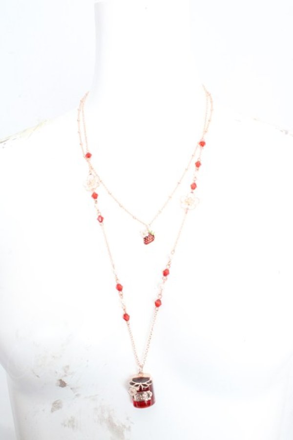 画像1: axes femme / ベリージャムネックレス  ピンク O-26-03-13-1019-AX-AC-OW-OS (1)