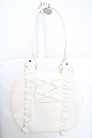 画像: axes femme kawaii / ツインリボンラウンドバッグ  キナリ O-26-03-13-1031-AX-BG-OW-OS