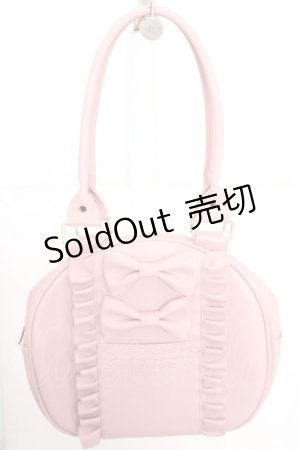 画像: axes femme kawaii / ツインリボンラウンドバッグ  ピンク O-26-03-13-1032-AX-BG-OW-ZTK046