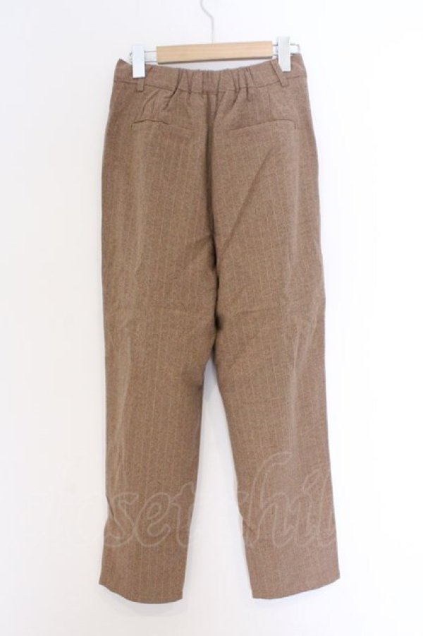 画像2: NieR Clothing / ストライプパンツ F ベージュ O-26-03-13-065-PU-PA-OW-OS (2)