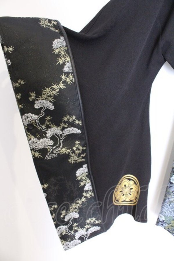 画像3: Qutie Frash / 2026プレミアムセット-松龍-SHOURYU 着物カーディガン  ブラック O-26-03-13-005-QU-TO-OW-OS (3)