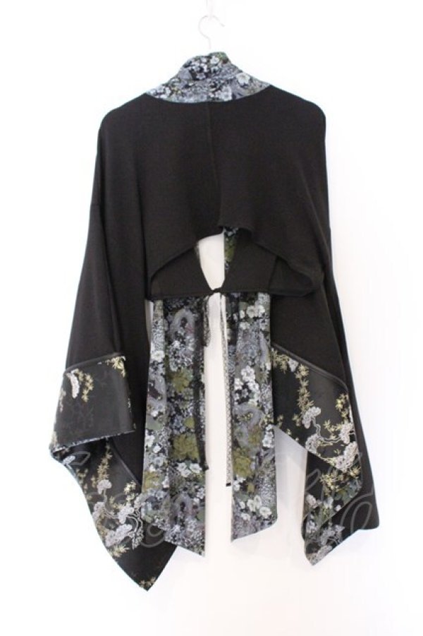画像4: Qutie Frash / 2026プレミアムセット-松龍-SHOURYU 着物カーディガン  ブラック O-26-03-13-005-QU-TO-OW-OS (4)