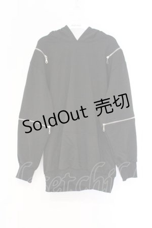 画像: NieR Clothing / 可変猫耳パーカー F ブラック O-26-03-13-011-PU-TO-OW-OS