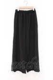 画像1: NieR Clothing / サイド柄切替ワイドパンツ F ブラック×ロゴプリント O-26-03-13-015-PU-PA-OW-OS (1)