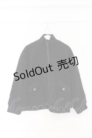 画像: NieR Clothing / ボアブルゾン F ブラック O-26-03-13-023-PU-CO-OW-ZT526