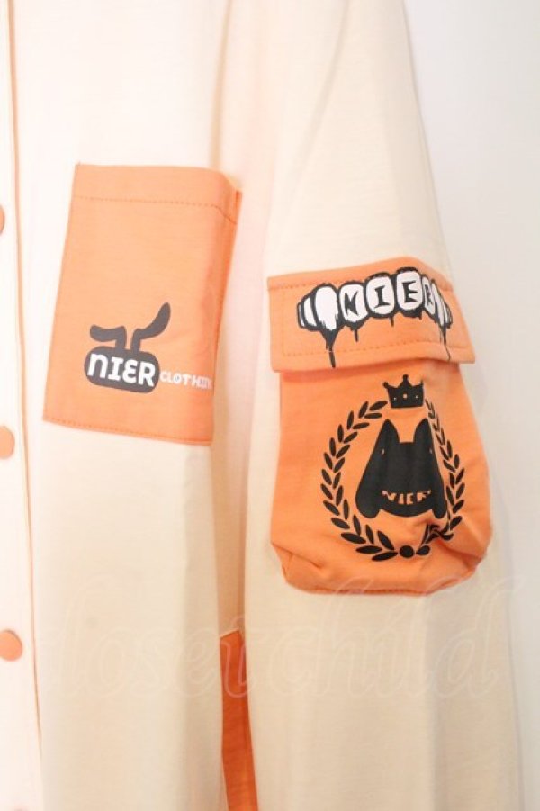 画像2: NieR Clothing / 4POCKET配色ブルゾンジャケット F クリーム O-26-03-13-024-PU-JA-OW-OS (2)