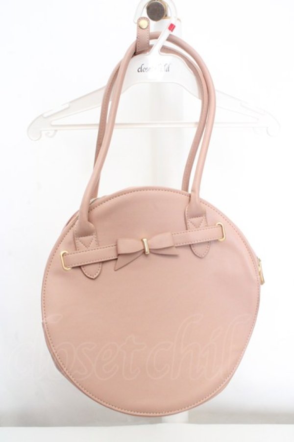 画像1: m petit by misako / AMサークルリボントートバッグ  ピンク O-26-03-14-027-0-BG-OW-OS (1)