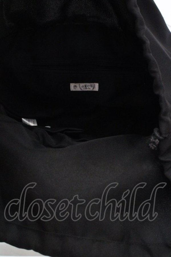 画像4: axes femme / リボン使いカゴバッグ  ナチュラル×クロ O-26-03-14-029-AX-BG-OW-OS (4)