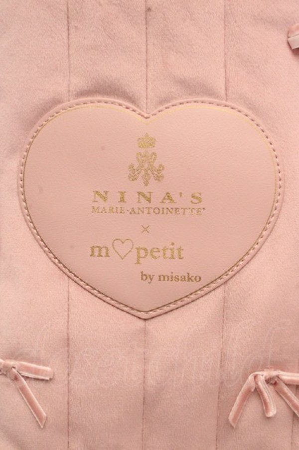 画像2: m petit by misako / NINA'Sコラボベロアリボン2wayバッグ  ピンク O-26-03-14-038-LO-BG-OW-OS (2)