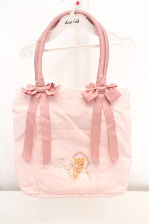 画像: m petit by misako / TT*AM*キャンバストートバッグ  ピンク O-26-03-14-041-LO-BG-OW-OS