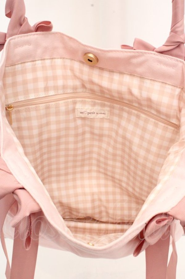 画像4: m petit by misako / TT*AM*キャンバストートバッグ  ピンク O-26-03-14-041-LO-BG-OW-OS (4)