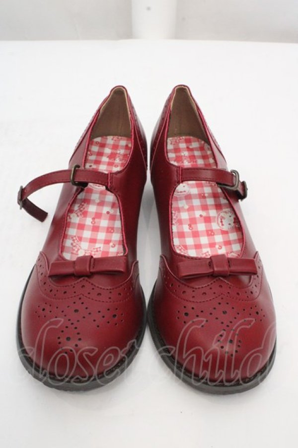 画像1: m petit by misako / サンリオキャラクターズコラボハローキティパンプス M アカ O-26-03-14-044-LO-SH-OW-OS (1)
