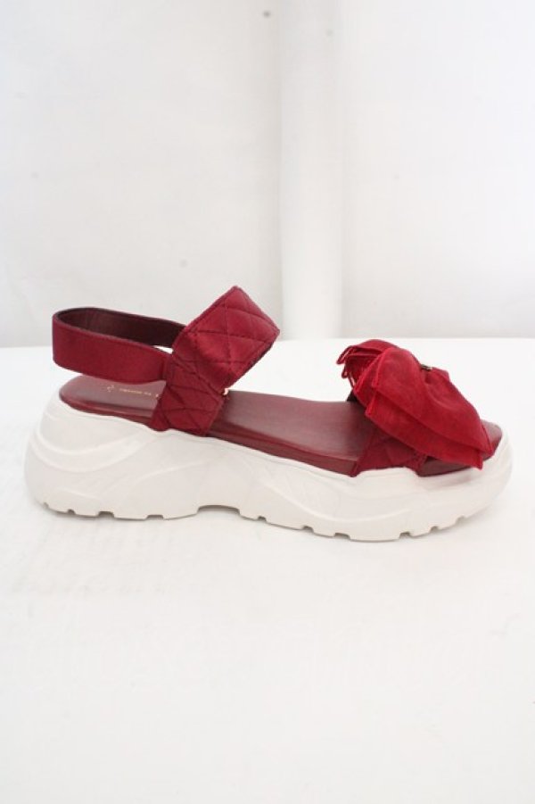 画像4: m petit by misako / AMシアーリボンサンダル L アカ O-26-03-14-045-LO-SH-OW-OS (4)