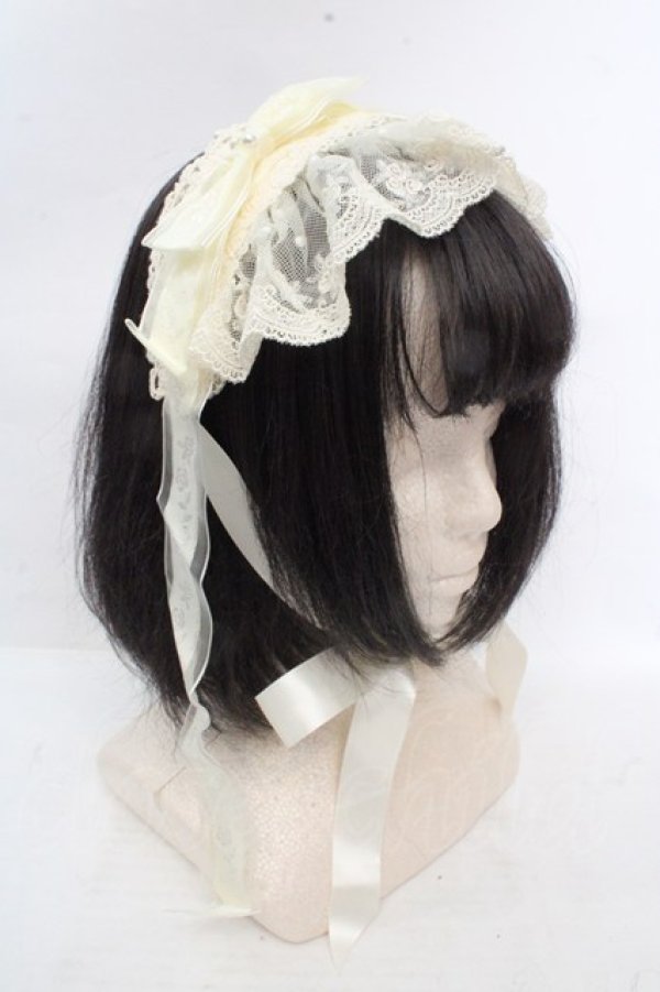 画像1: ALICE and the PIRATES / ロージィリボンヘッドドレス  アイボリー O-26-03-14-046-PA-AC-OW-OS (1)