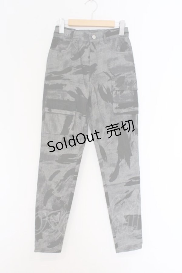 画像1: NieR Clothing / デニム調パンツ F ブラック O-26-03-14-1004-PU-PA-OW-OS (1)