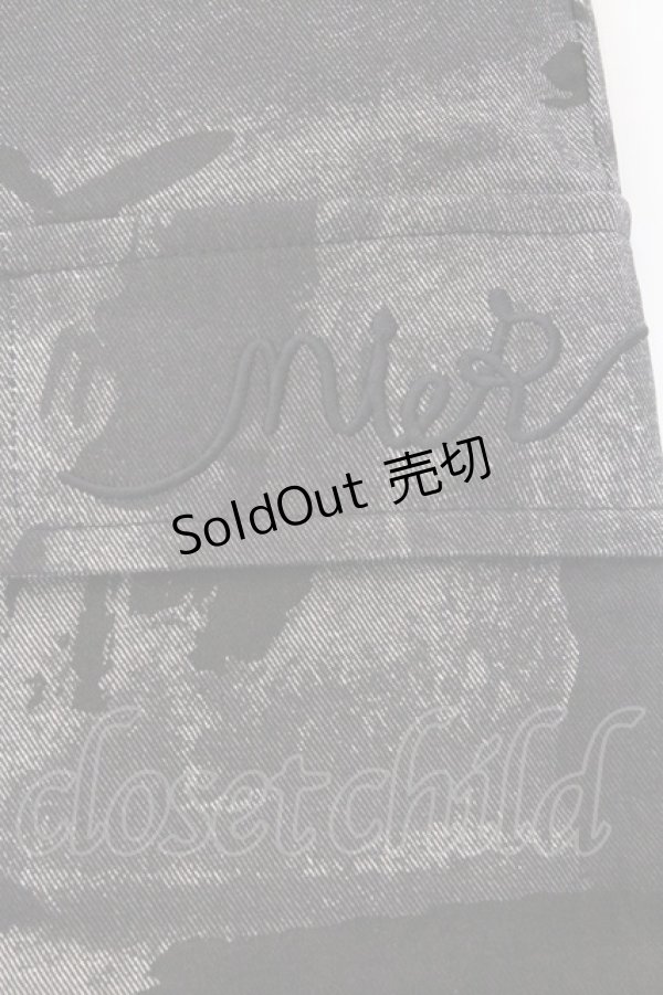 画像2: NieR Clothing / デニム調パンツ F ブラック O-26-03-14-1004-PU-PA-OW-OS (2)