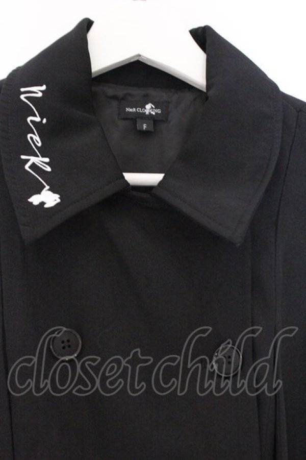 画像2: NieR Clothing / 高品質CAPE COAT コート  ブラック O-26-03-14-1040-PU-JA-IG-OS (2)