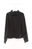 画像1: NieR Clothing / 丸襟ブラウス  ブラック O-26-03-14-1041-PU-BL-IG-OS (1)