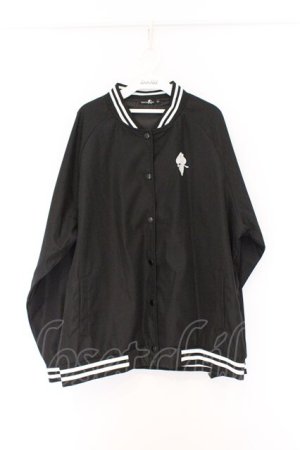 画像: NieR Clothing /OUSON JACKET  ブラック×ホワイト O-26-03-14-1042-PU-JA-IG-OS