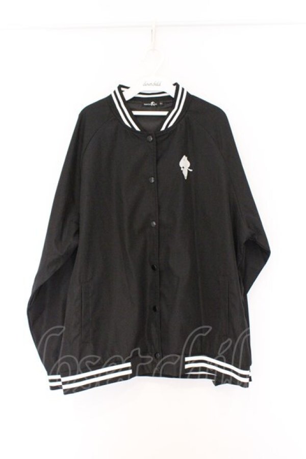 画像1: NieR Clothing /OUSON JACKET  ブラック×ホワイト O-26-03-14-1042-PU-JA-IG-OS (1)