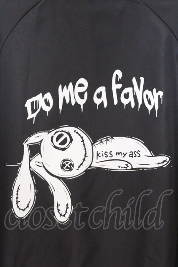 画像2: NieR Clothing /OUSON JACKET  ブラック×ホワイト O-26-03-14-1042-PU-JA-IG-OS (2)