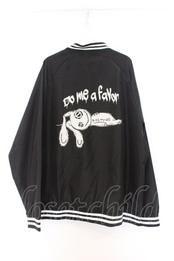 画像3: NieR Clothing /OUSON JACKET  ブラック×ホワイト O-26-03-14-1042-PU-JA-IG-OS (3)