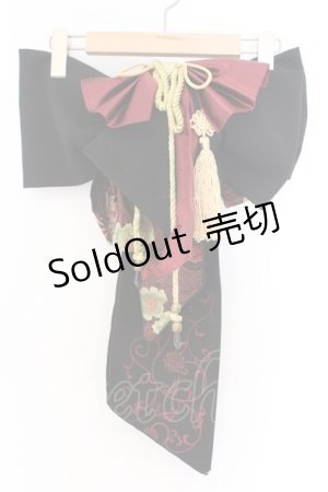 画像: Ozz On / 帯飾り  ブラック×レッド O-26-03-14-1046-OO-ZA-IG-OS