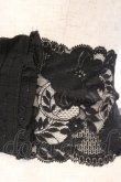 画像2: MARBLE / コルセット型フェミニンレースベルト  ブラック O-26-03-14-1048-GO-ZA-IG-OS (2)