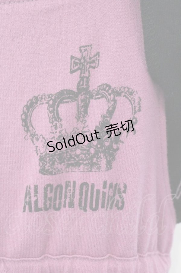 画像2: ALGONQUINS / ティアードカット吊りスカート  パープル×ブラック O-26-03-14-1050-AL-OP-IG-OS (2)