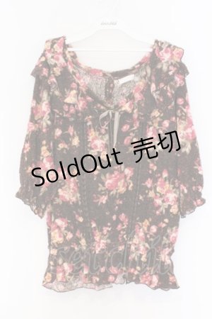 画像: LIZ LISA / パイルローズチュニック  ブラウン O-26-03-14-1052-LO-OP-IG-OS